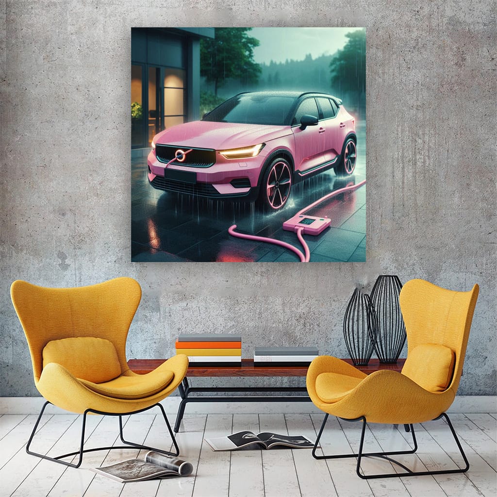 Volvo C40 Recharge: Elegant Performance in Rainy Weather