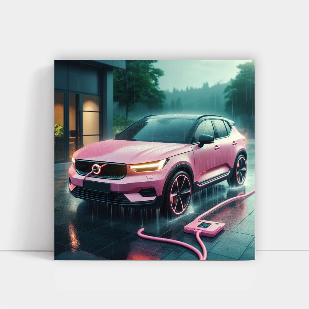 Volvo C40 Recharge: Elegant Performance in Rainy Weather