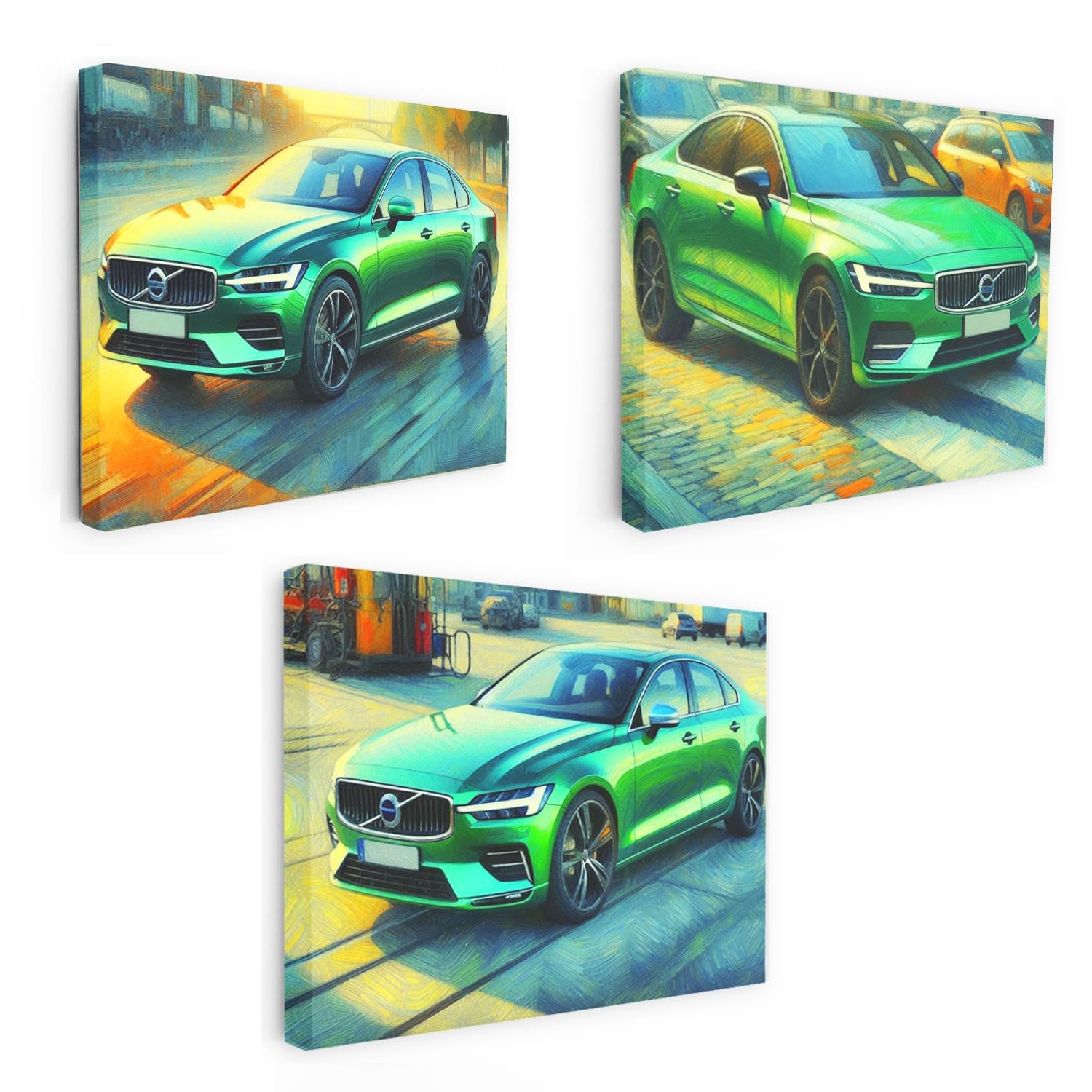 Volvo S60 Impressionism Set of 3