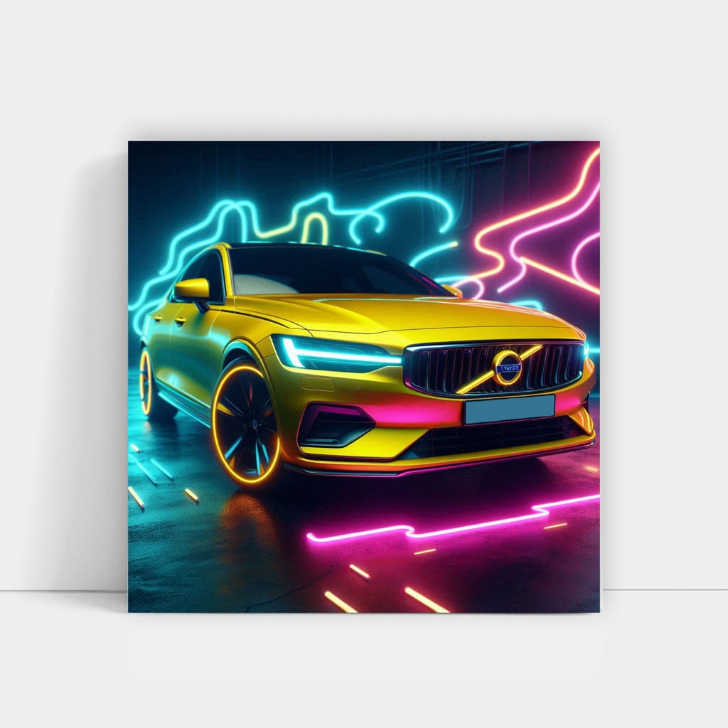 Volvo S60 Neon Wall Art