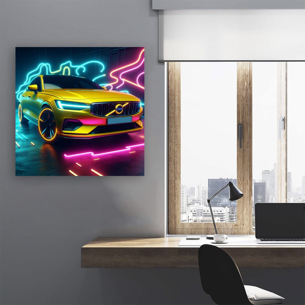 Volvo S60 Neon Wall Art