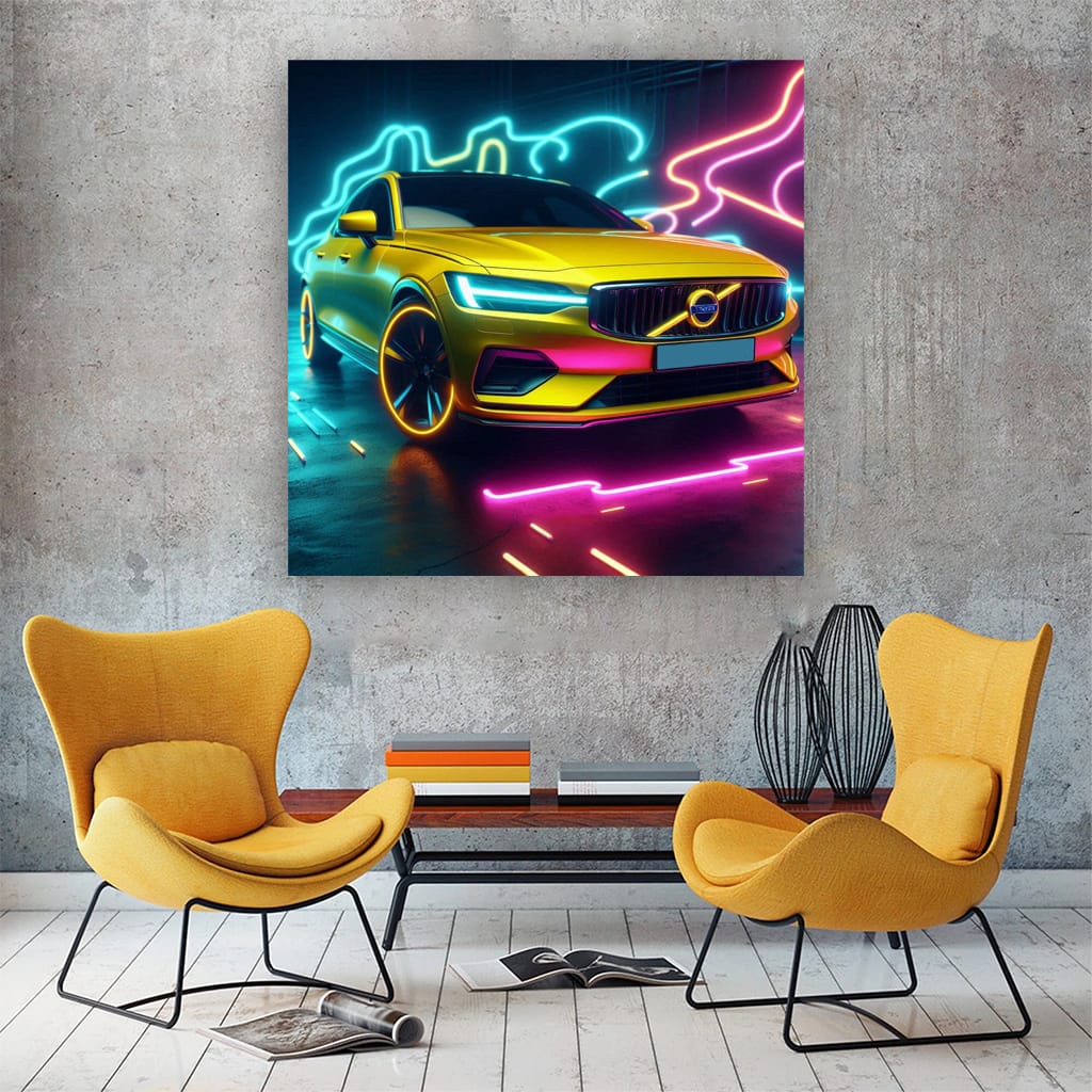 Volvo S60 Neon Wall Art