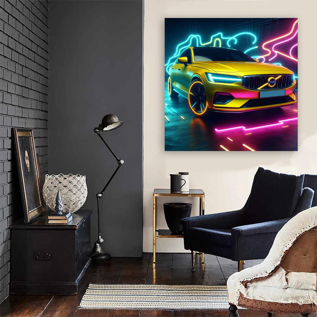 Volvo S60 Neon Wall Art