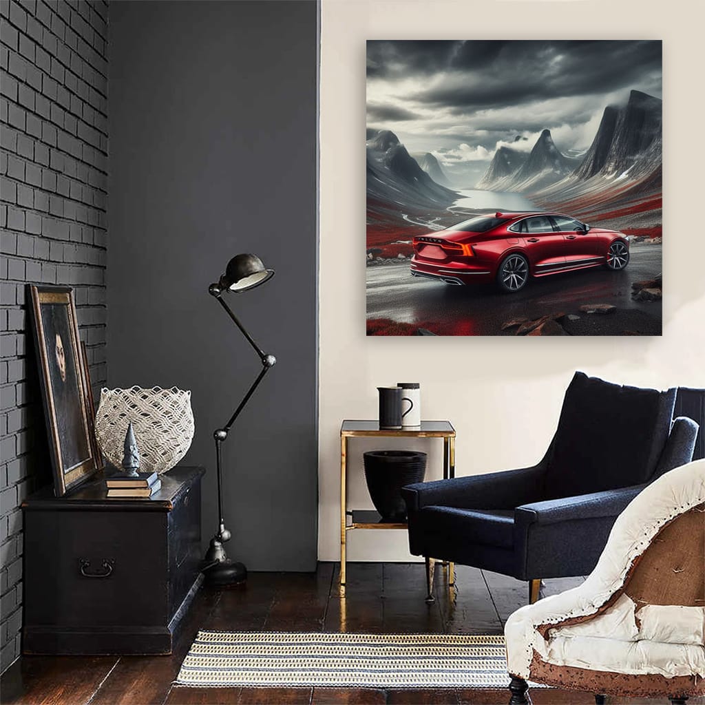 Volvo S90 in Mountain Landscape - Elegance Meets Adventure