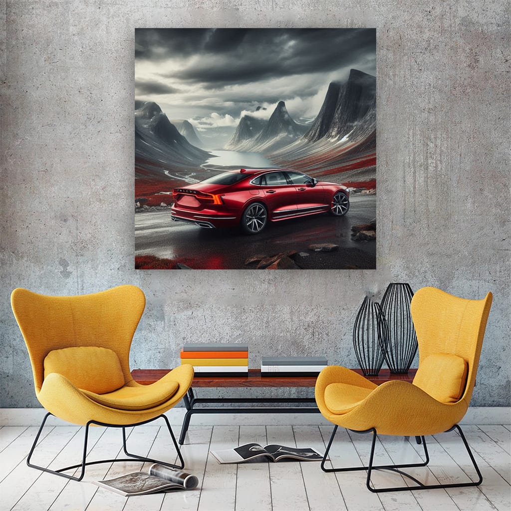 Volvo S90 Mounta Wall Art