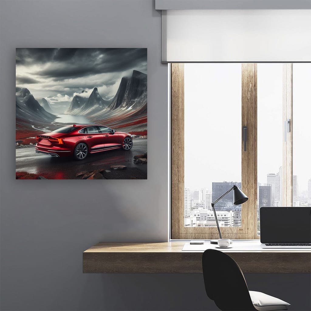 Volvo S90 Mounta Wall Art