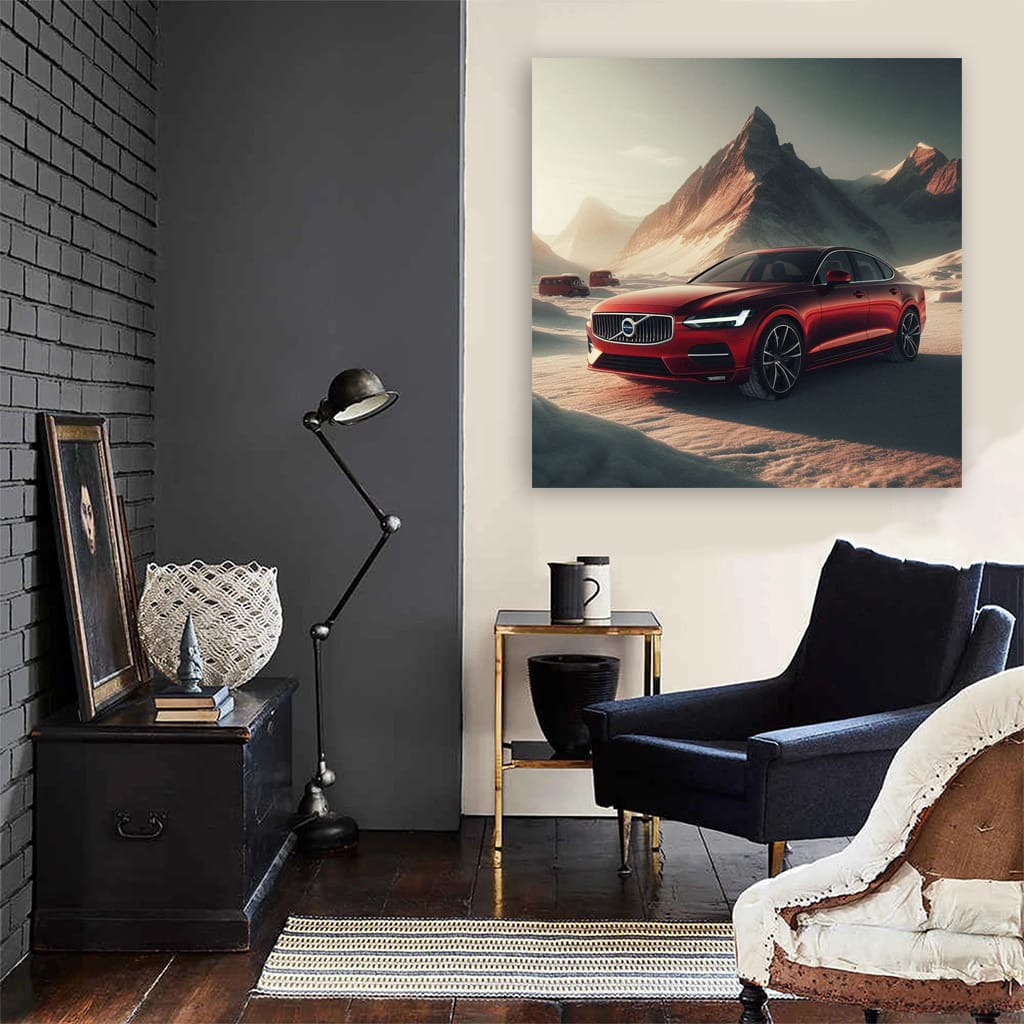 Volvo S90 Mountain Wall Art