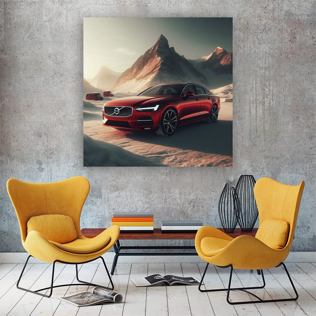 Volvo S90 Mountain Wall Art