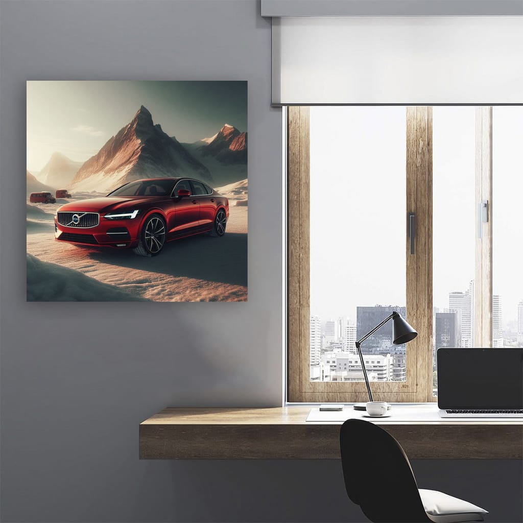 Volvo S90 Mountain Wall Art