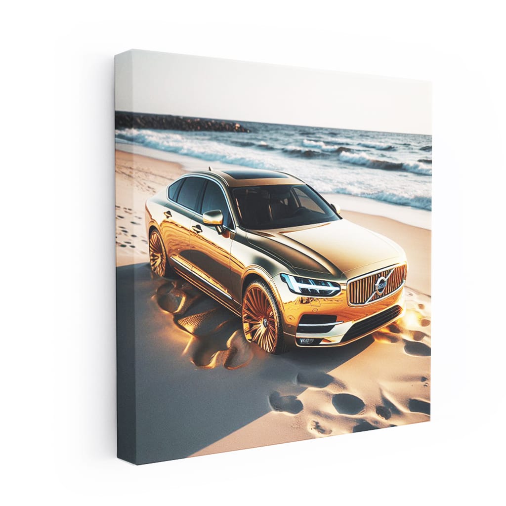 Volvo S90 On Beach Wall Art