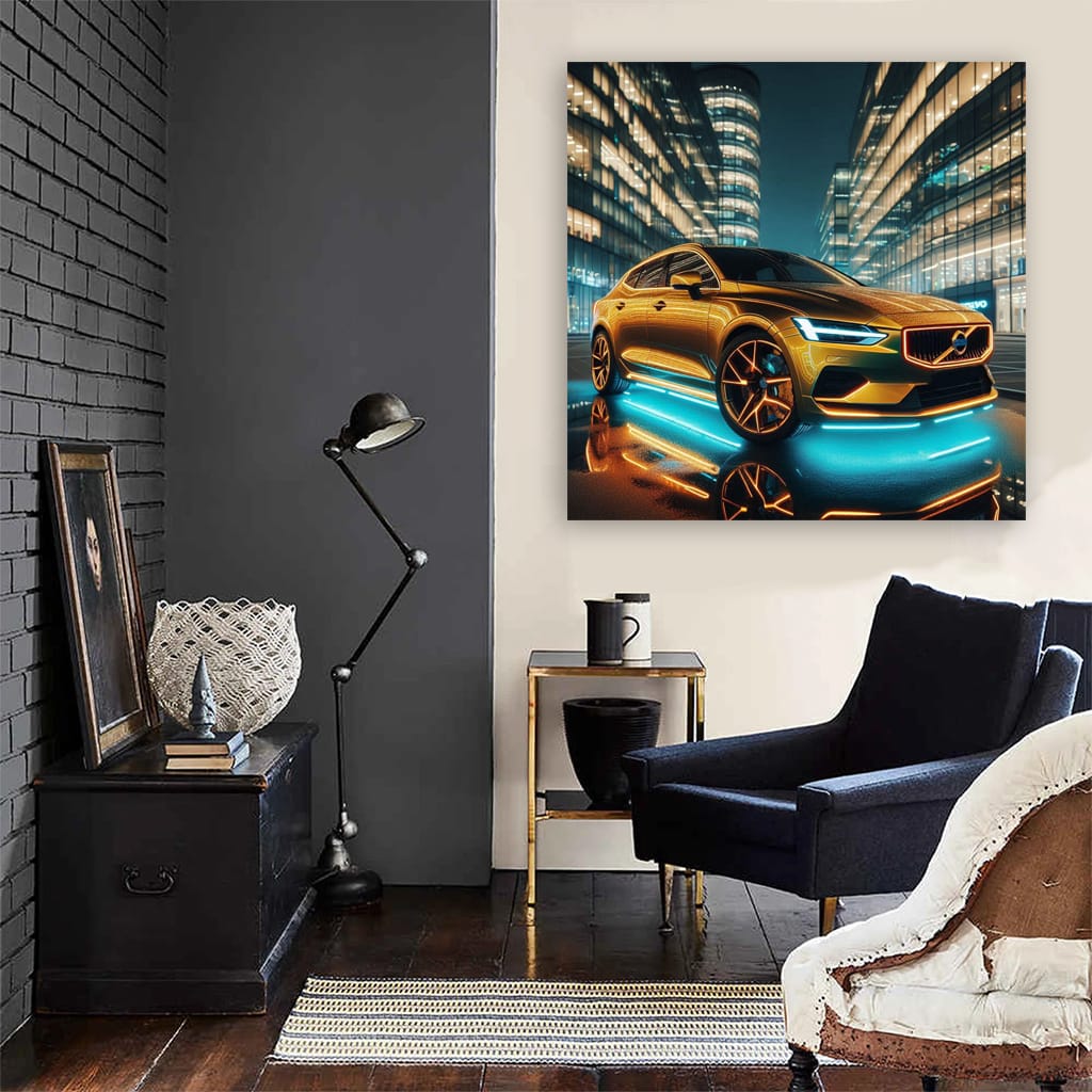 Neon Volvo V40 - Sleek and Stylish Ride