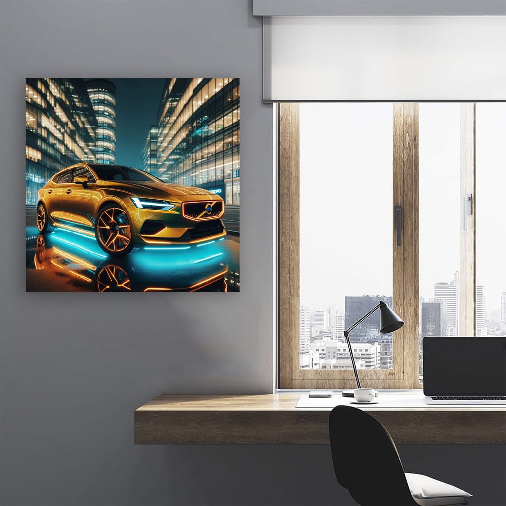 Volvo V40 Neon Wall Art