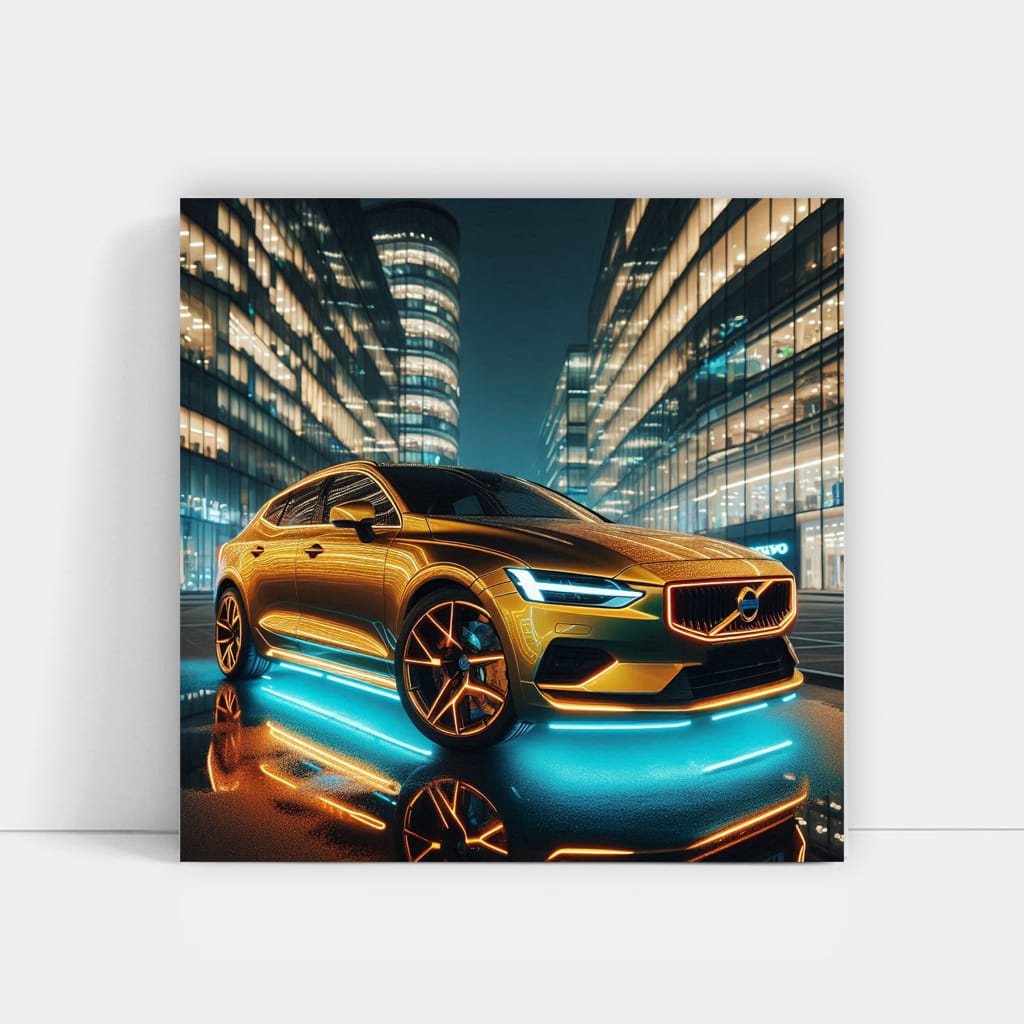 Volvo V40 Neon Wall Art