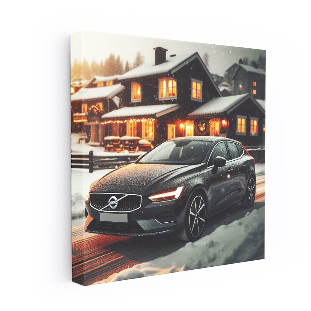 Volvo V40 Winter Wall Art