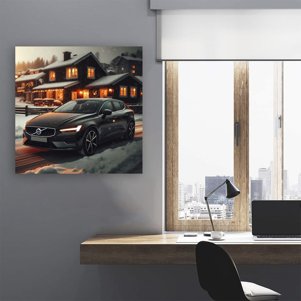 Volvo V40 Winter Drive - Sleek and Stylish Adventure