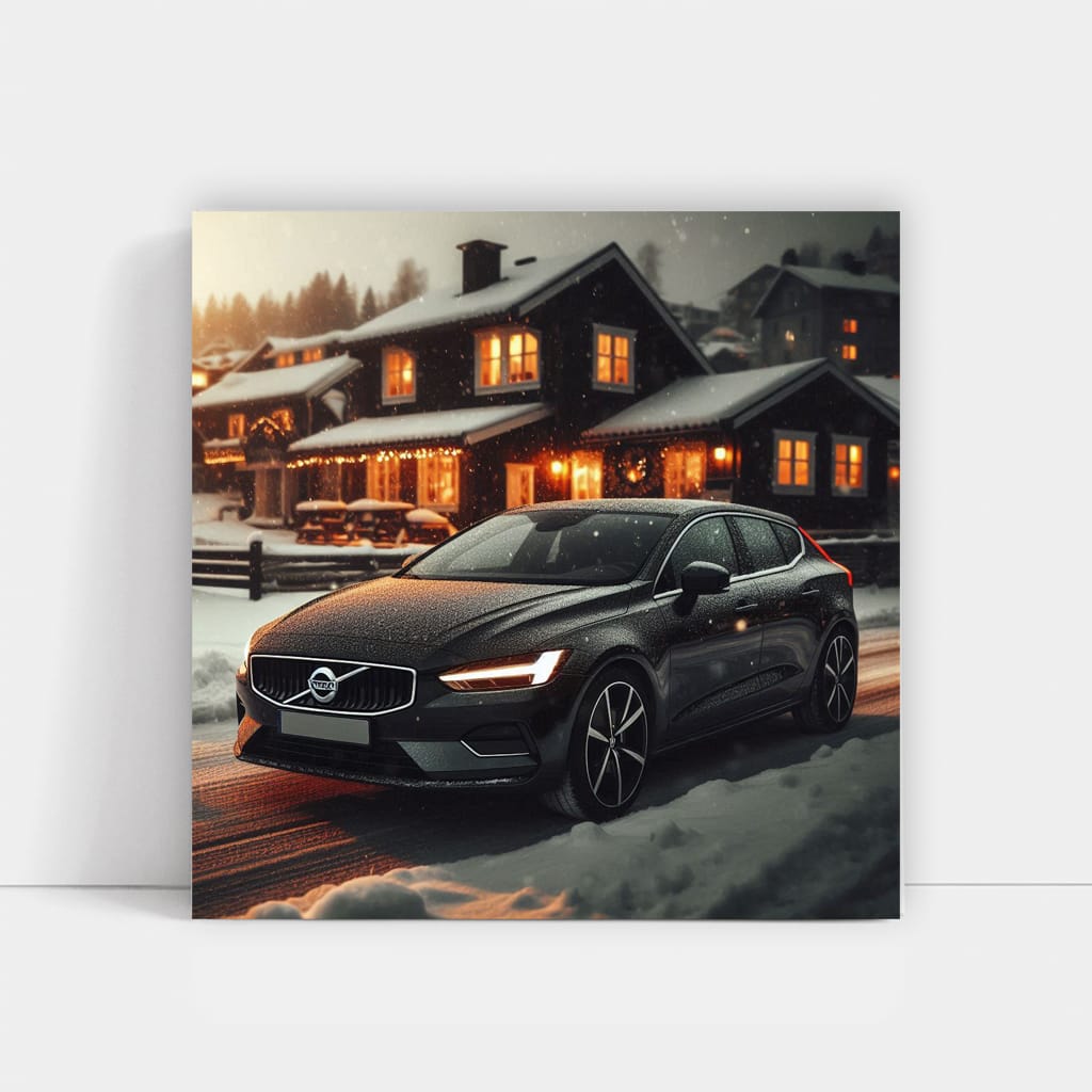 Volvo V40 Winter Wall Art