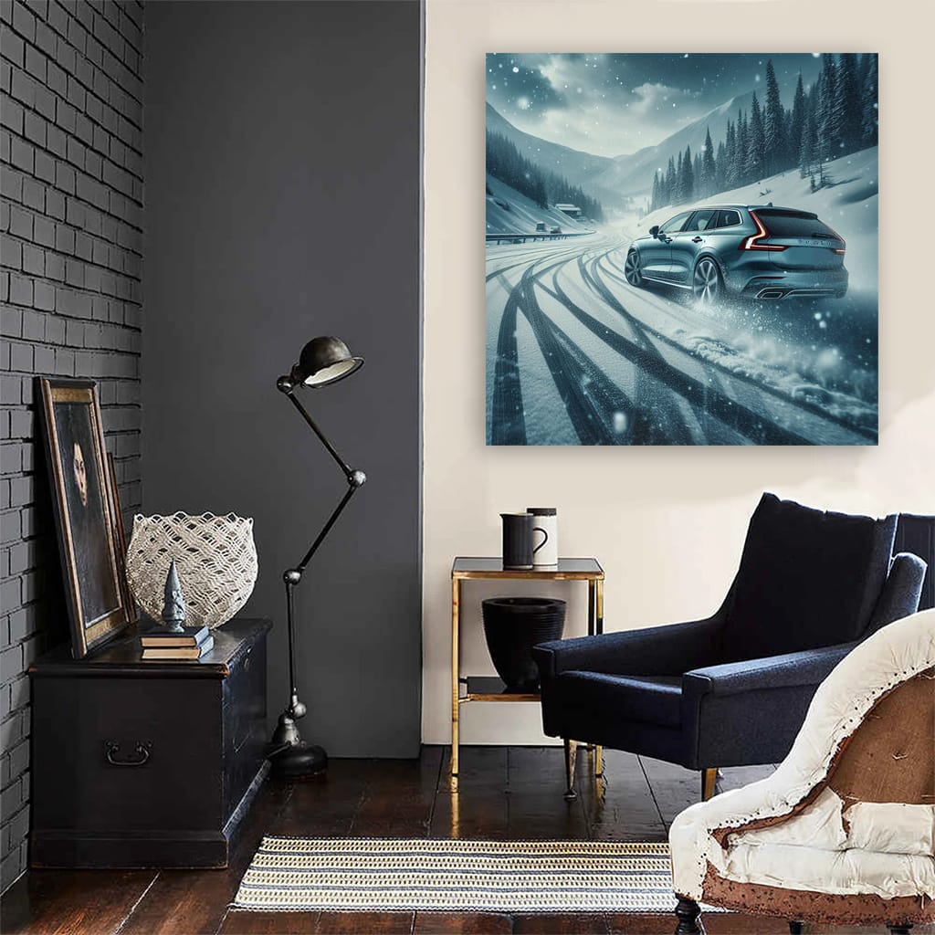 Volvo V60 Drift Wall Art