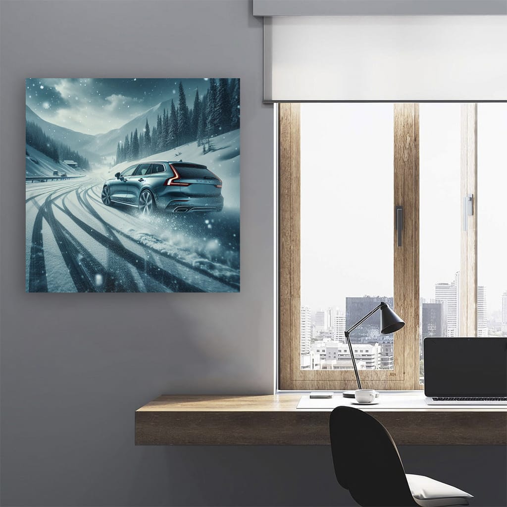 Volvo V60 Drift Wall Art