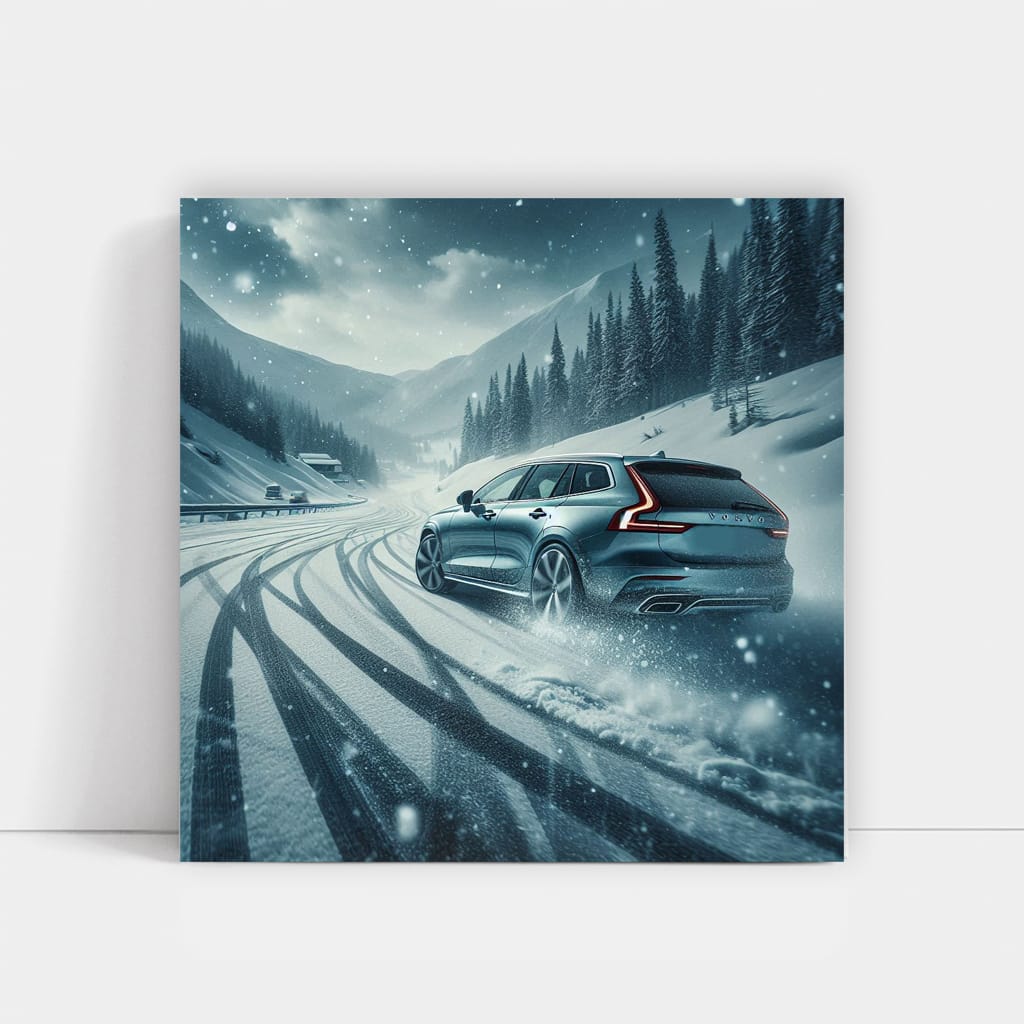 Volvo V60 Drift Wall Art