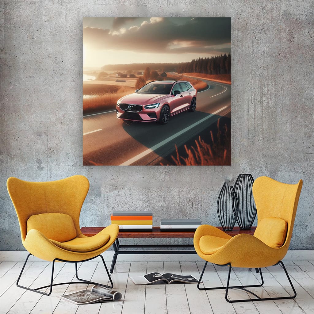 Volvo V60 Road Wall Art