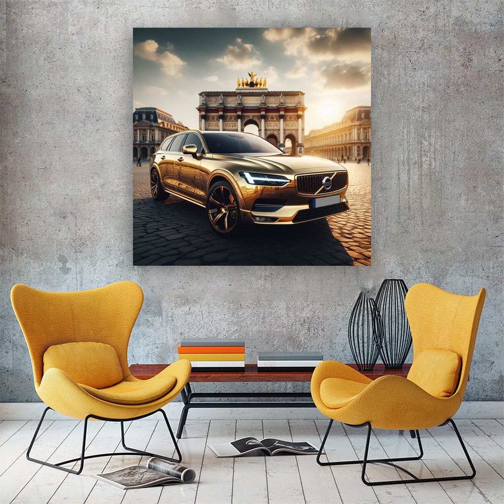 Volvo V90 Paris Wall Art