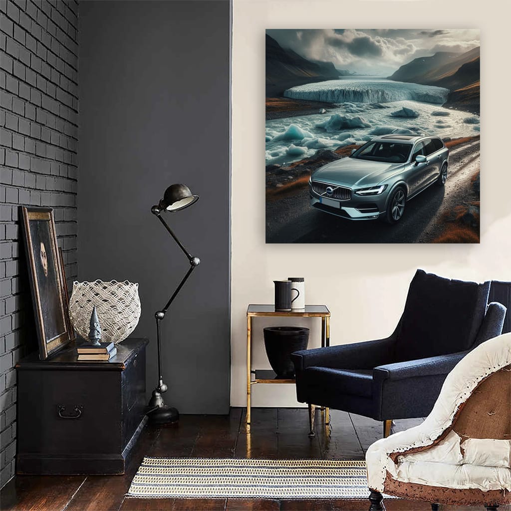 Volvo V90 River Wall Art