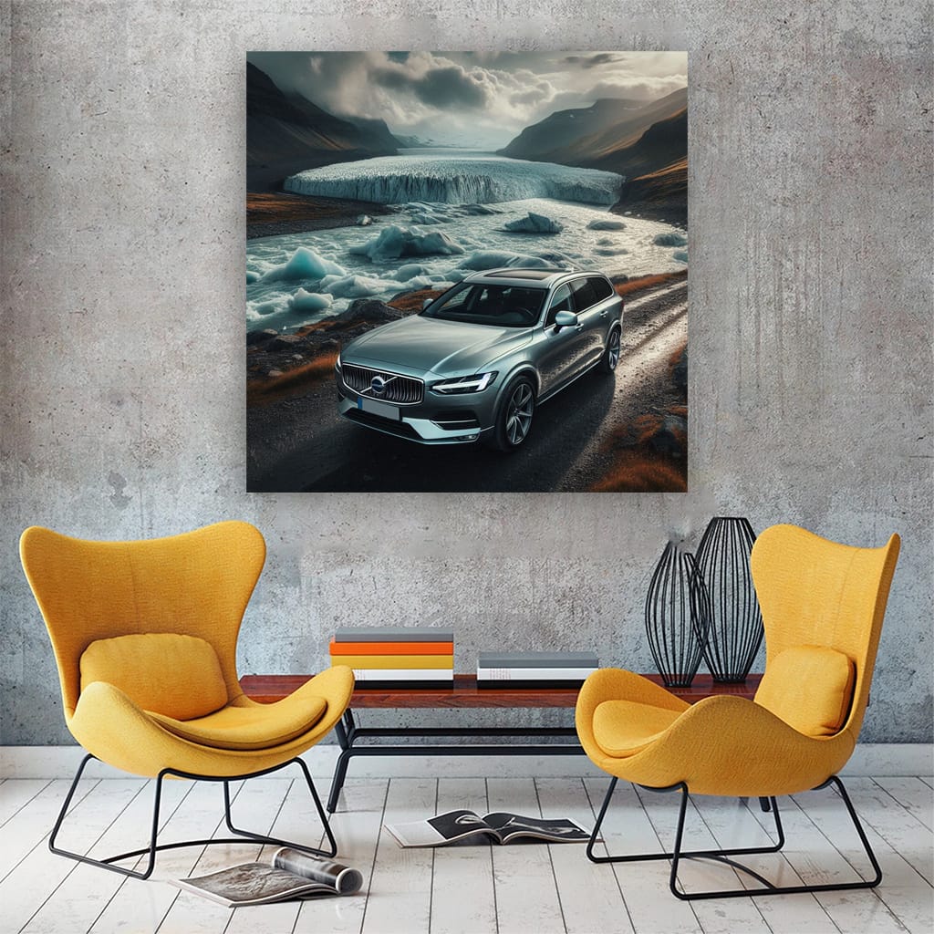 Volvo V90 River Wall Art