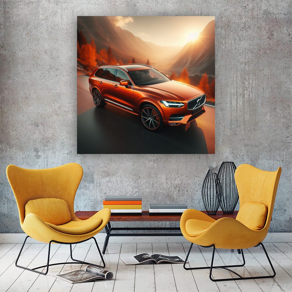 Volvo V90 Valley Wall Art