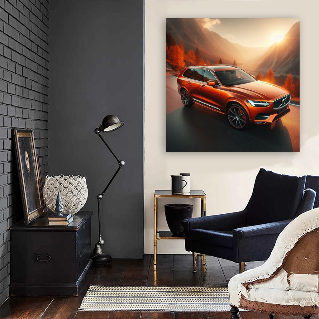 Volvo V90 Valley Wall Art