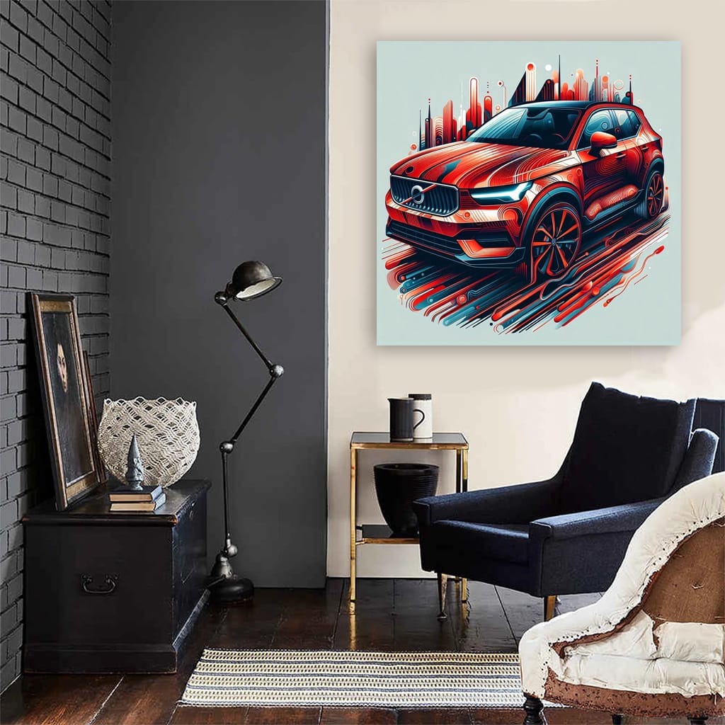 Abstract Volvo XC40 - Modern Design, Bold Performance