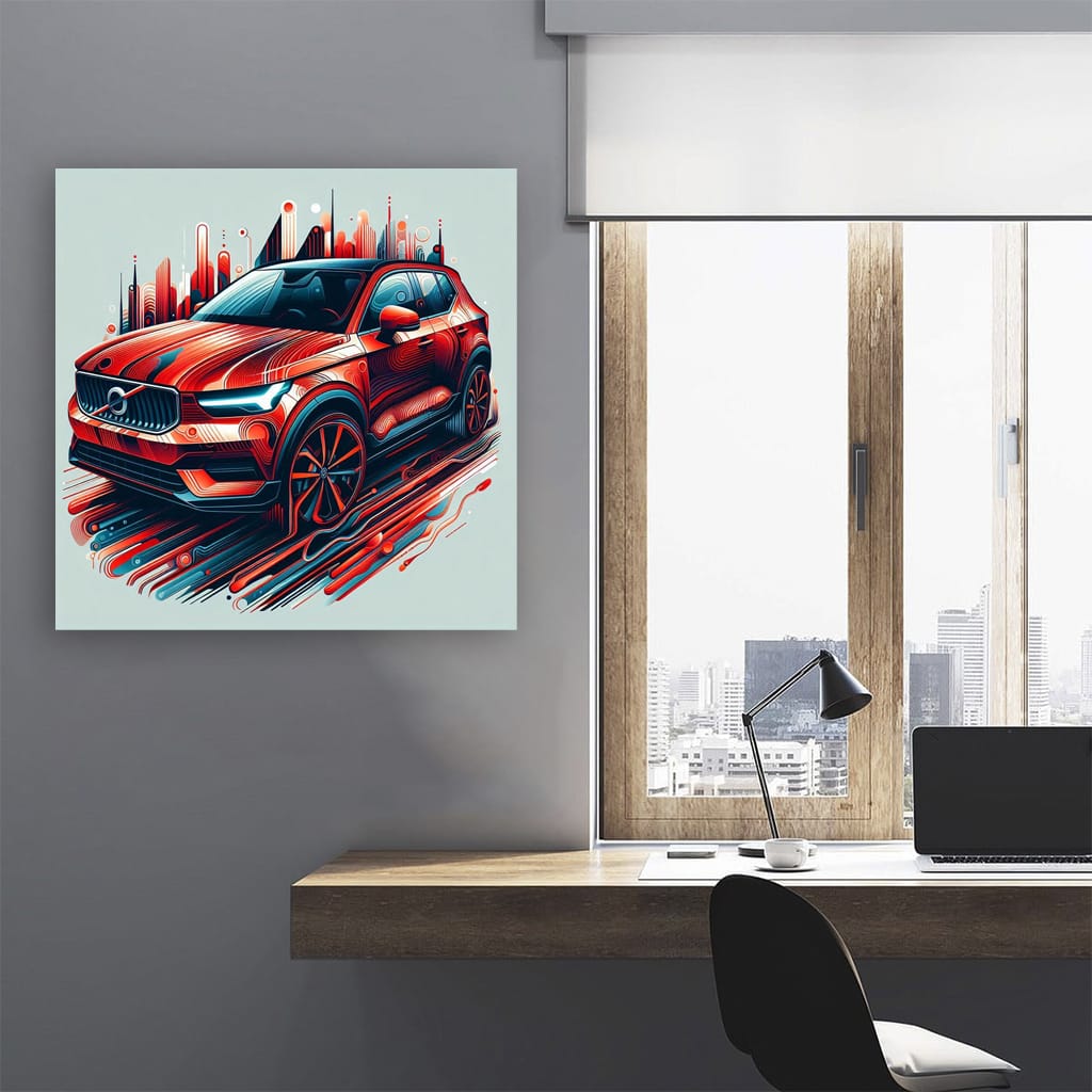 Abstract Volvo XC40 - Modern Design, Bold Performance