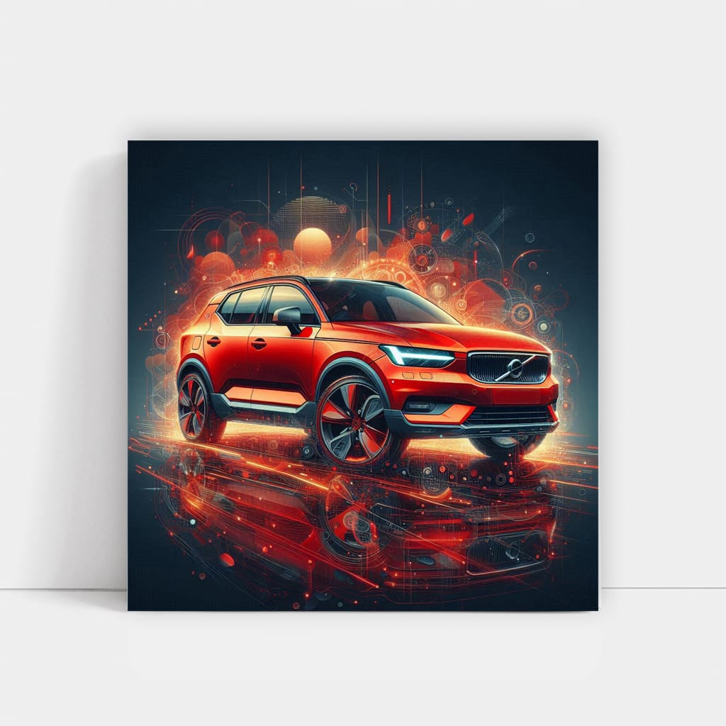 Volvo Xc40 Absctract Wall Art