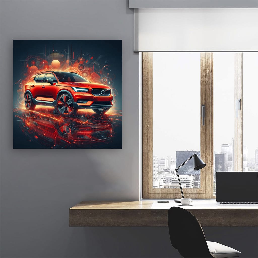 Volvo Xc40 Absctract Wall Art