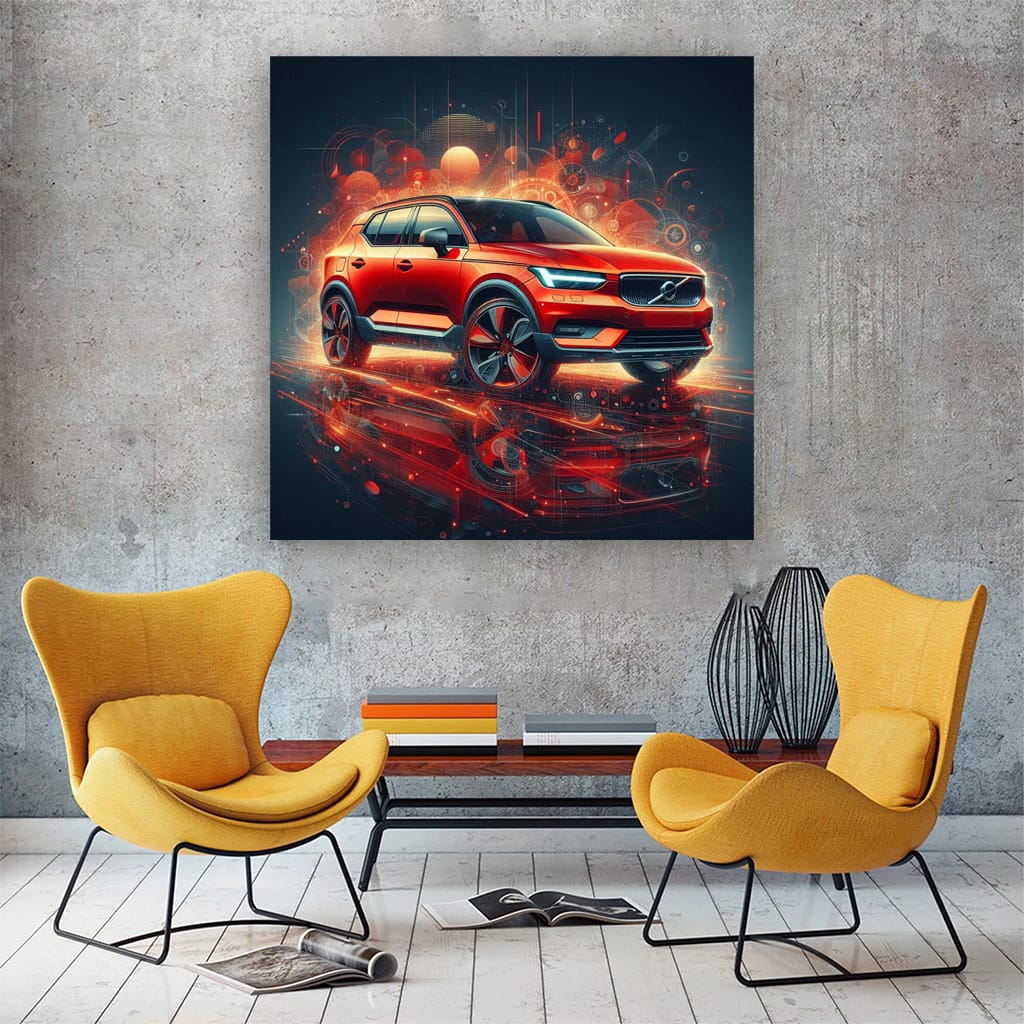 Volvo Xc40 Absctract Wall Art