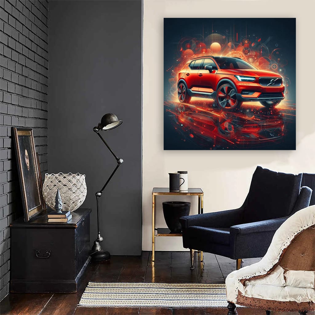 Volvo Xc40 Absctract Wall Art