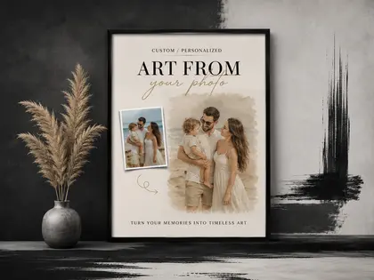 CUSTOM / Personalized Art From Your Photo Wall Art collection