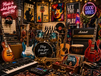 Music & Instruments Wall Art collection