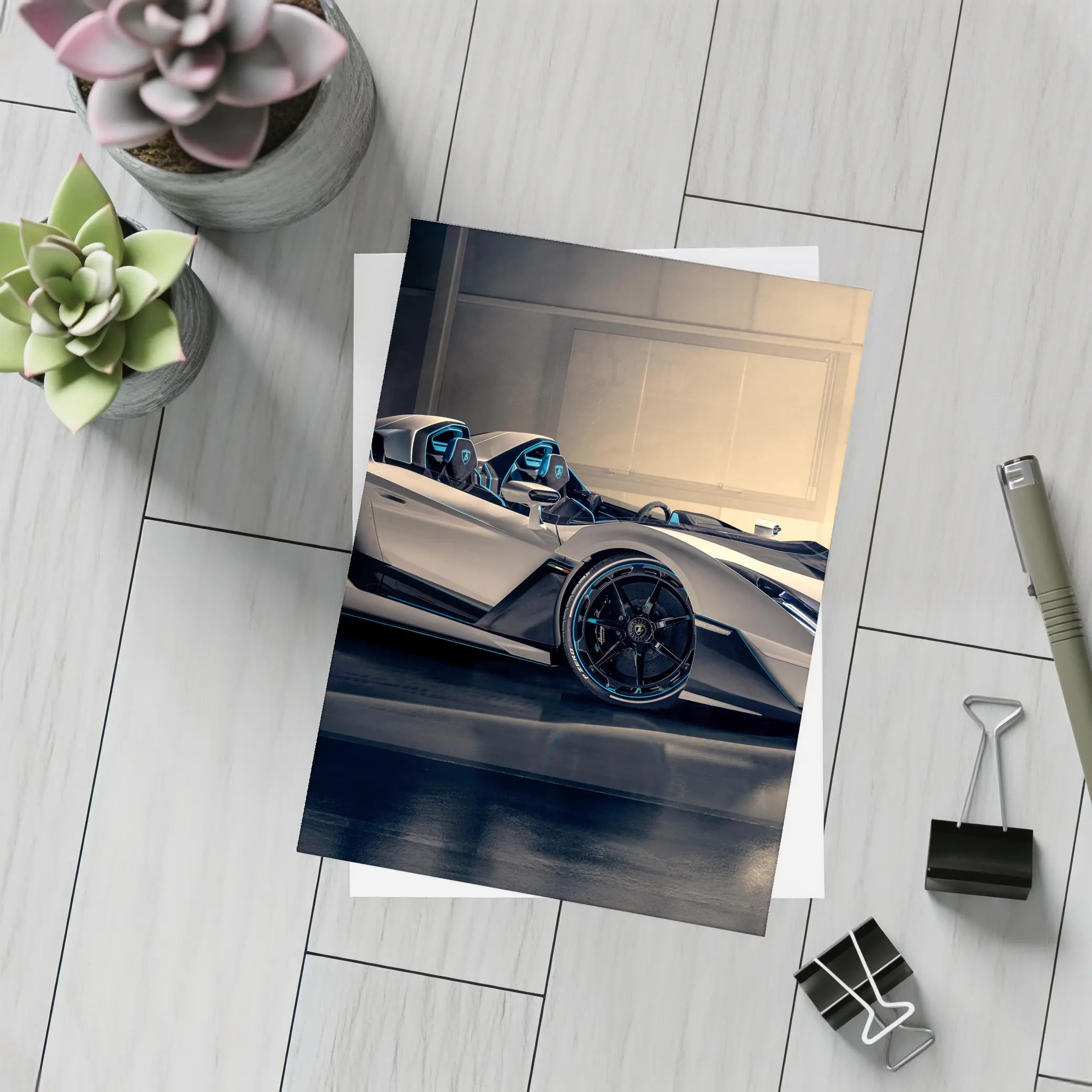 Lamborghini SC20 Roadster Gray Studio – Postcards