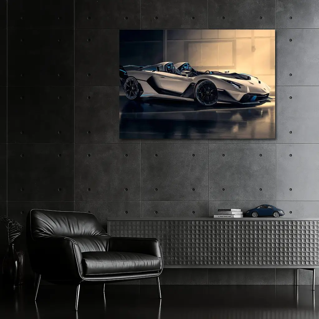 Lamborghini SC20 Roadster Gray Studio – Wall Art