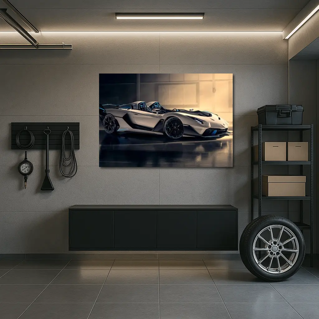 Lamborghini SC20 Roadster Gray Studio – Wall Art