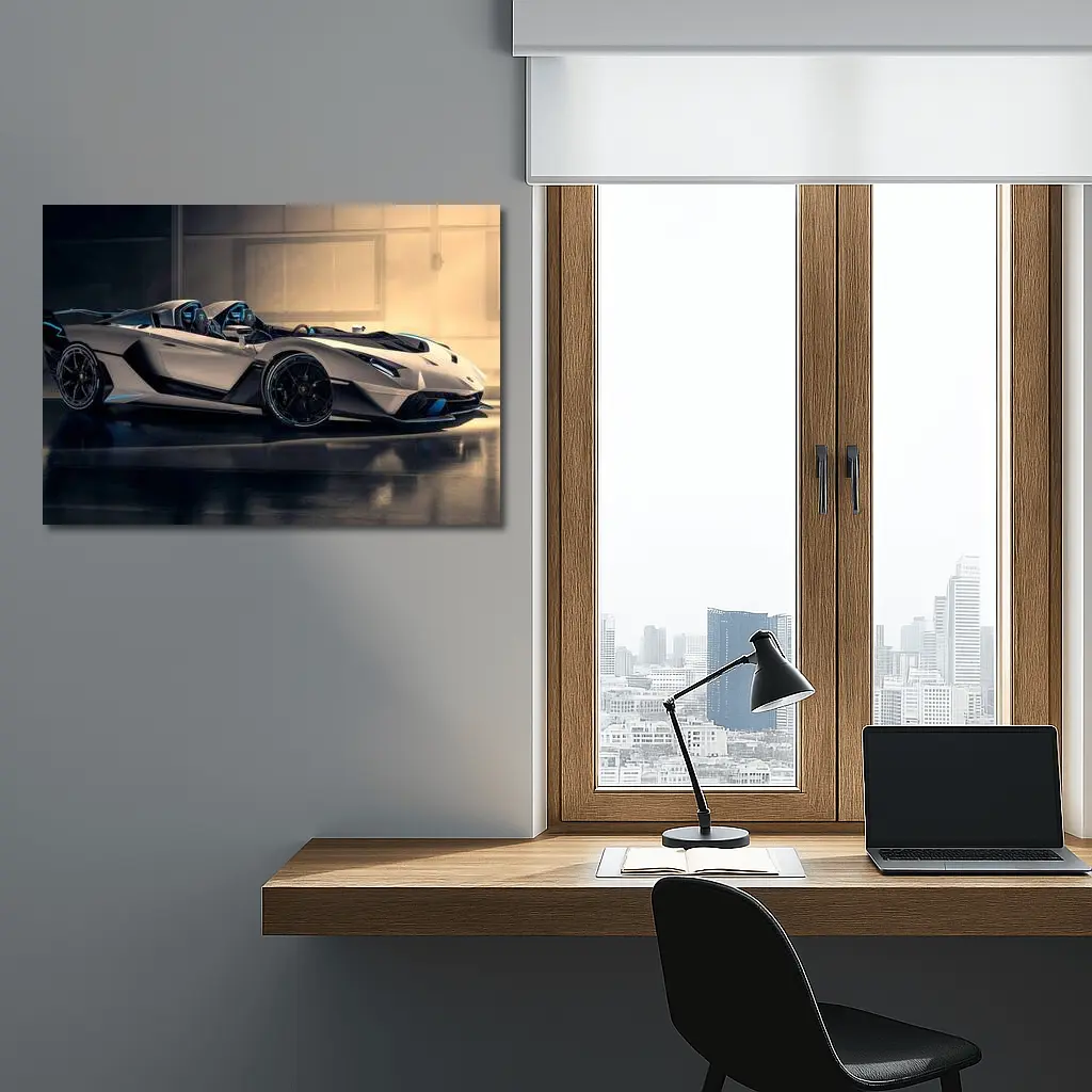 Lamborghini SC20 Roadster Gray Studio – Wall Art