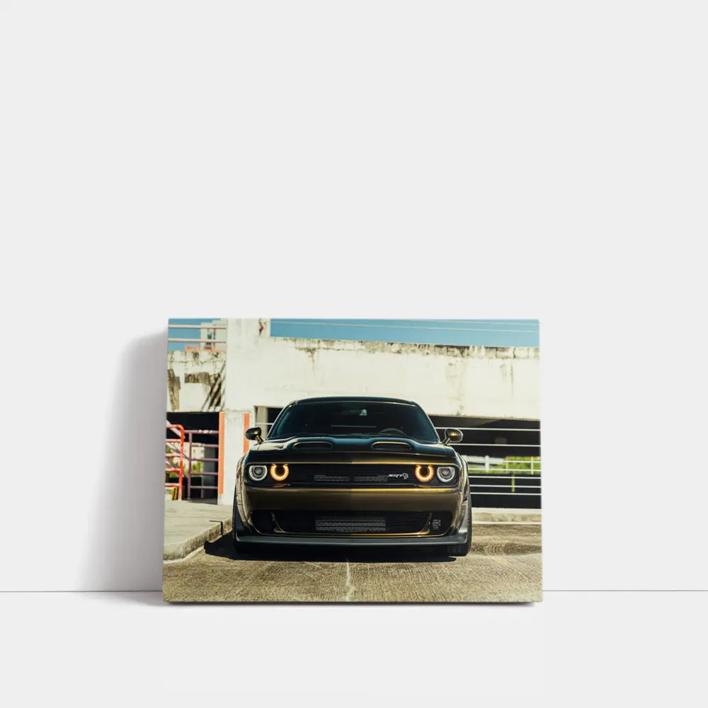 Dodge Challenger SRT Hellcat Urban Parking Lot – Wall Art