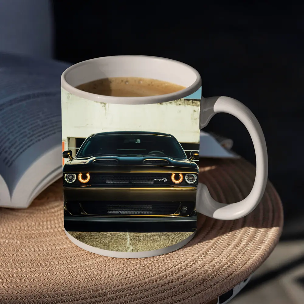 Dodge Challenger SRT Hellcat Urban Parking Lot – Mugs