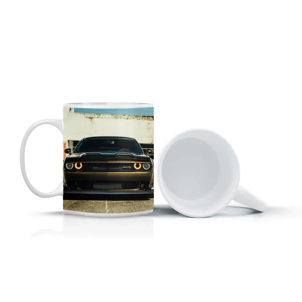Dodge Challenger SRT Hellcat Urban Parking Lot – Mugs