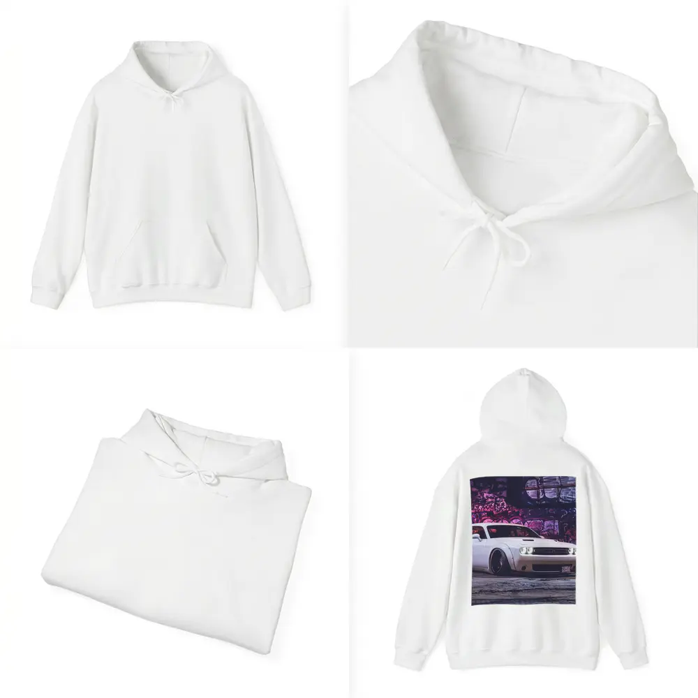 Dodge Challenger Wide Body Graffiti Wall Night – Hoodies