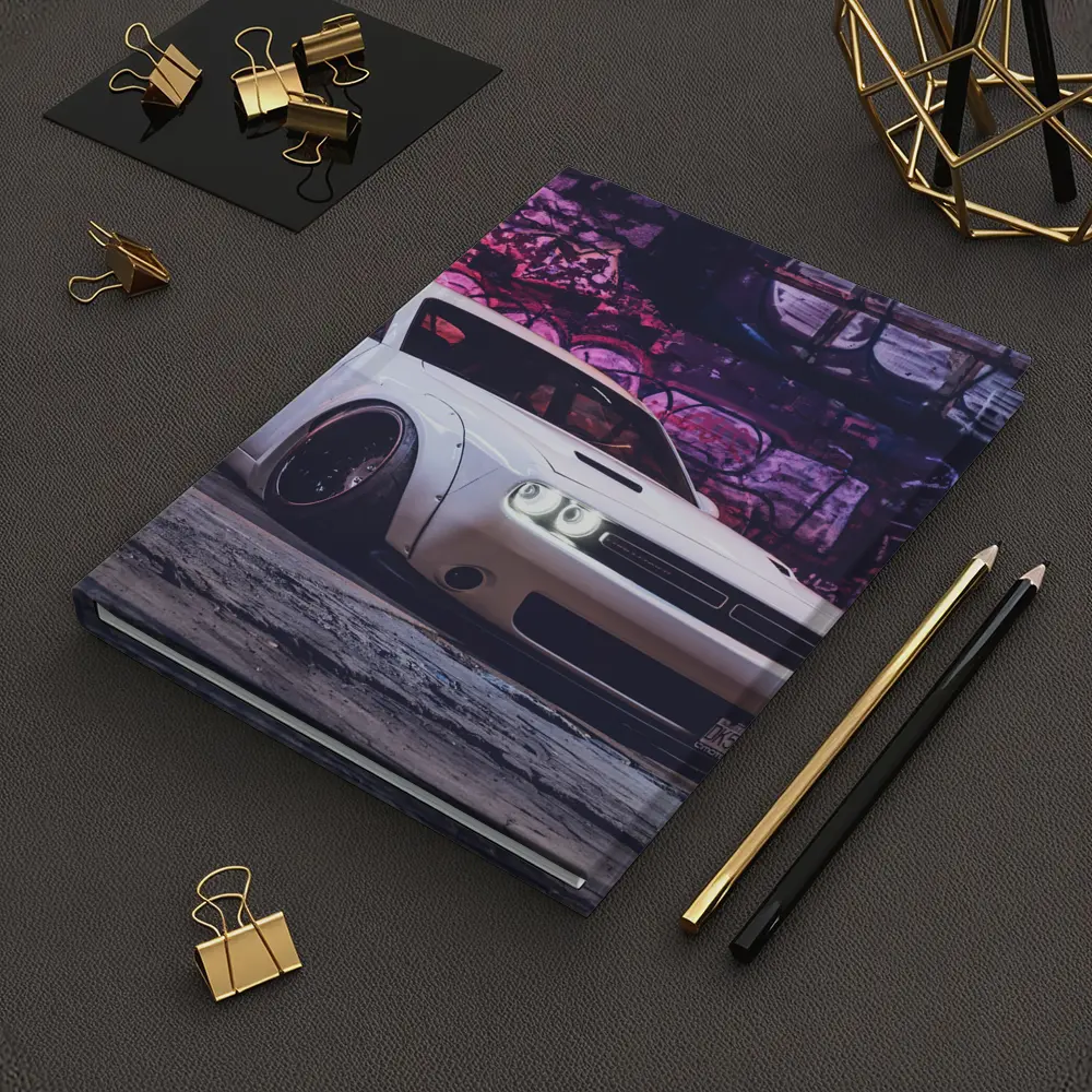 Dodge Challenger Wide Body Graffiti Wall Night – Notebooks