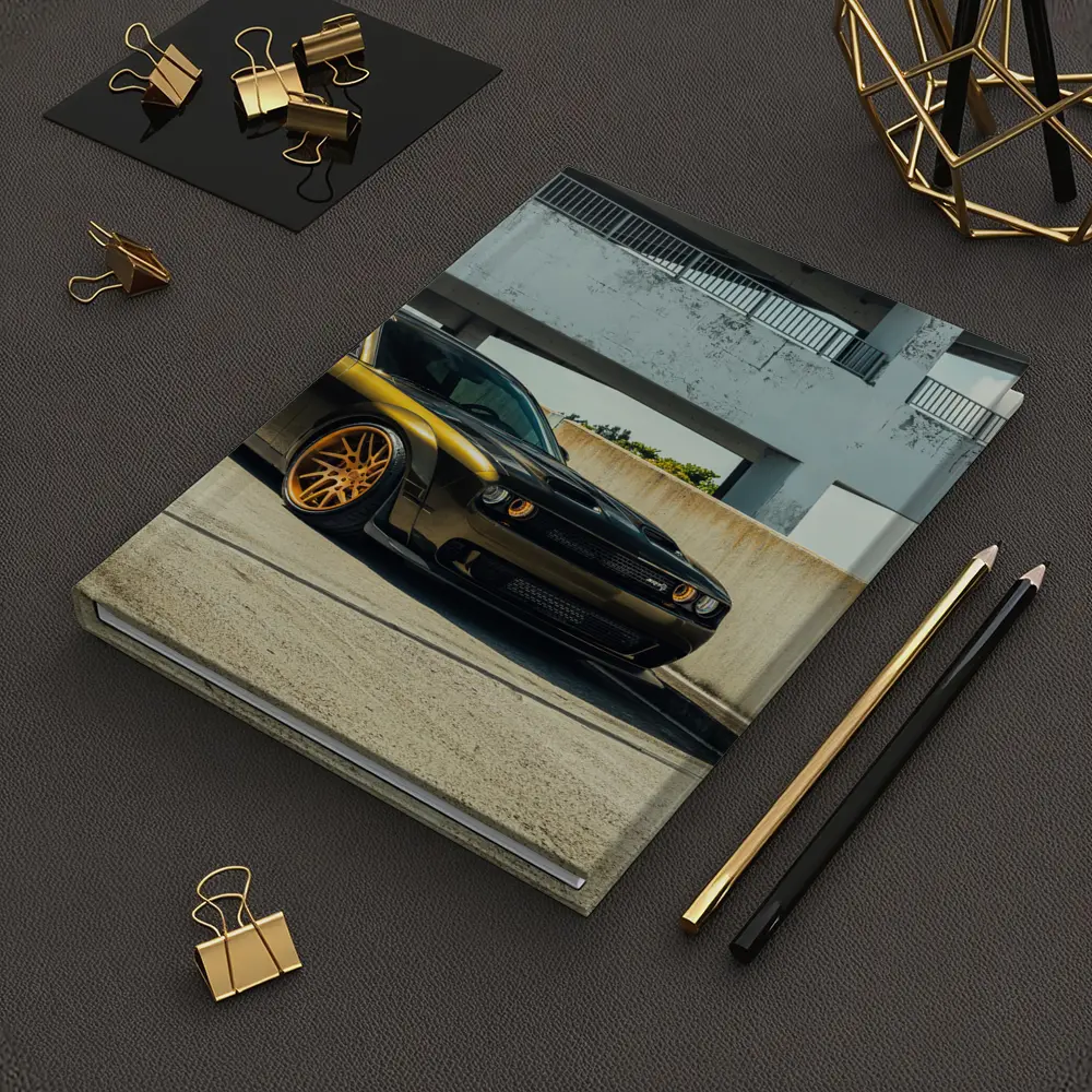 Dodge Challenger Hellcat Gold Wheels Urban – Notebooks