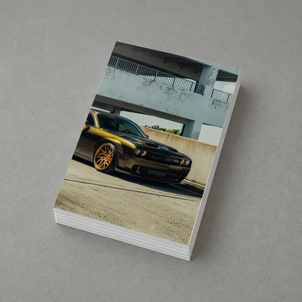 Dodge Challenger Hellcat Gold Wheels Urban – Postcards