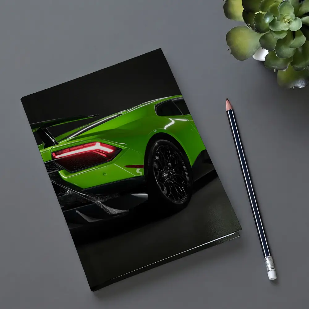 Lamborghini Huracan Green Rear Studio Shot – Notebooks