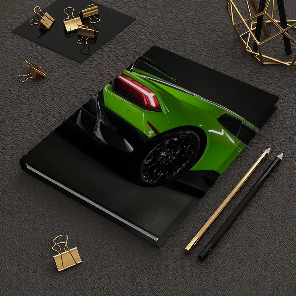Lamborghini Huracan Green Supercar Dark Studio – Notebooks